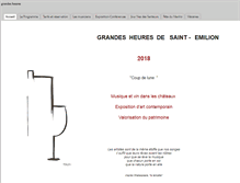 Tablet Screenshot of grandesheuresdesaintemilion.fr